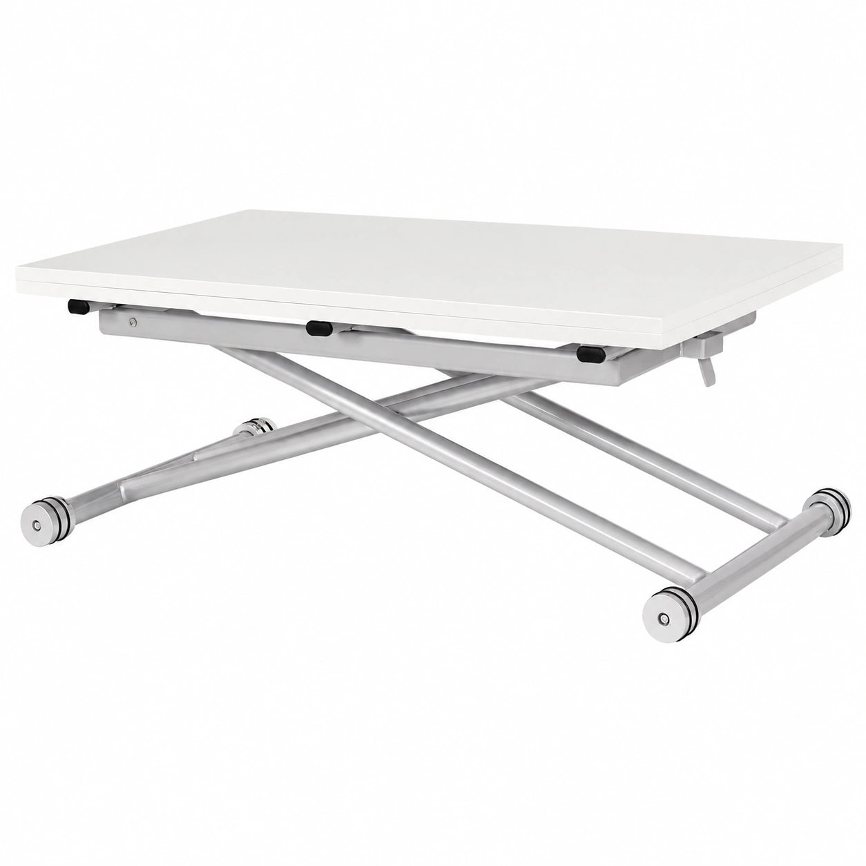 Table basse relevable blanche laquée moderne