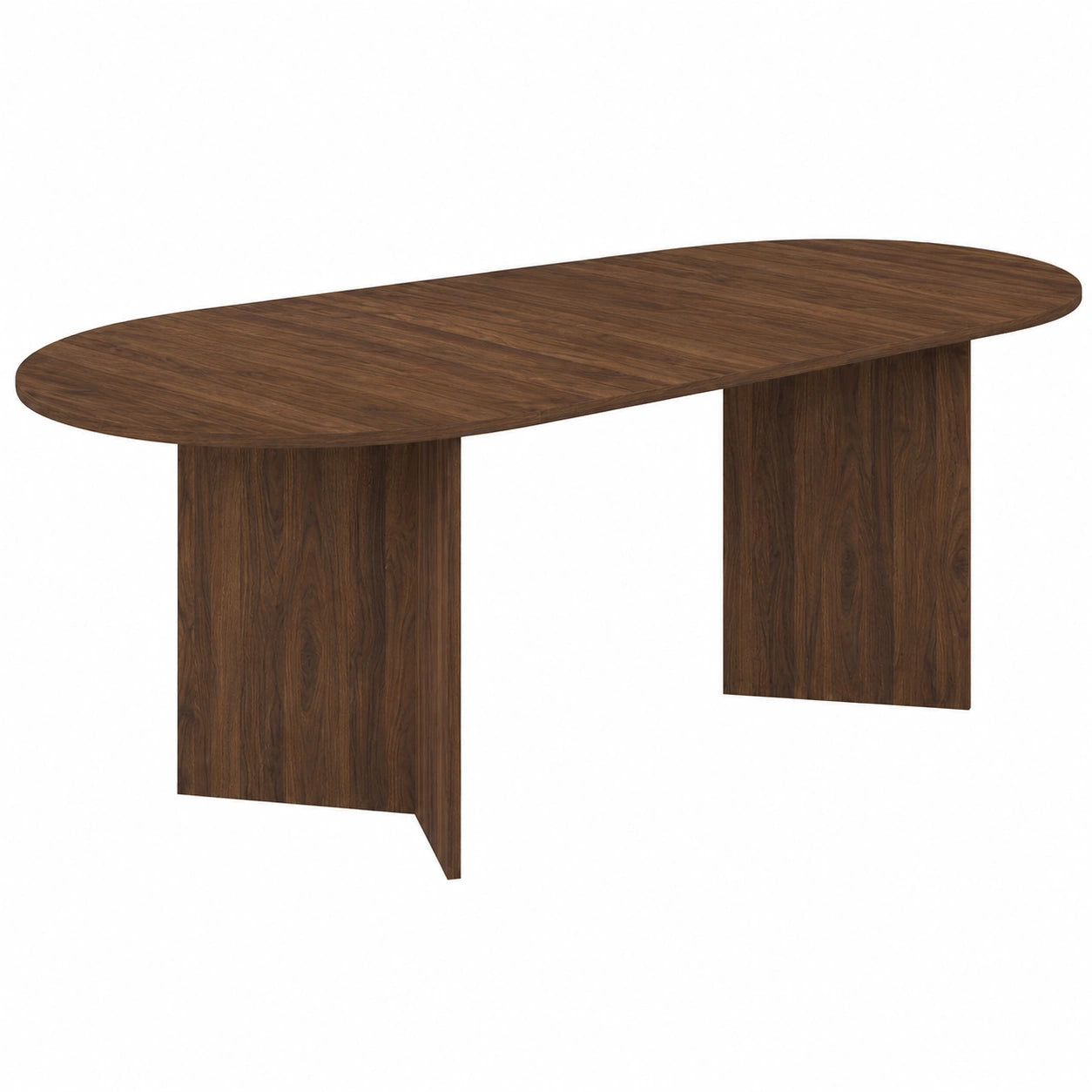Table à Manger Extensible Ovale 6-10 Personnes en Noyer
