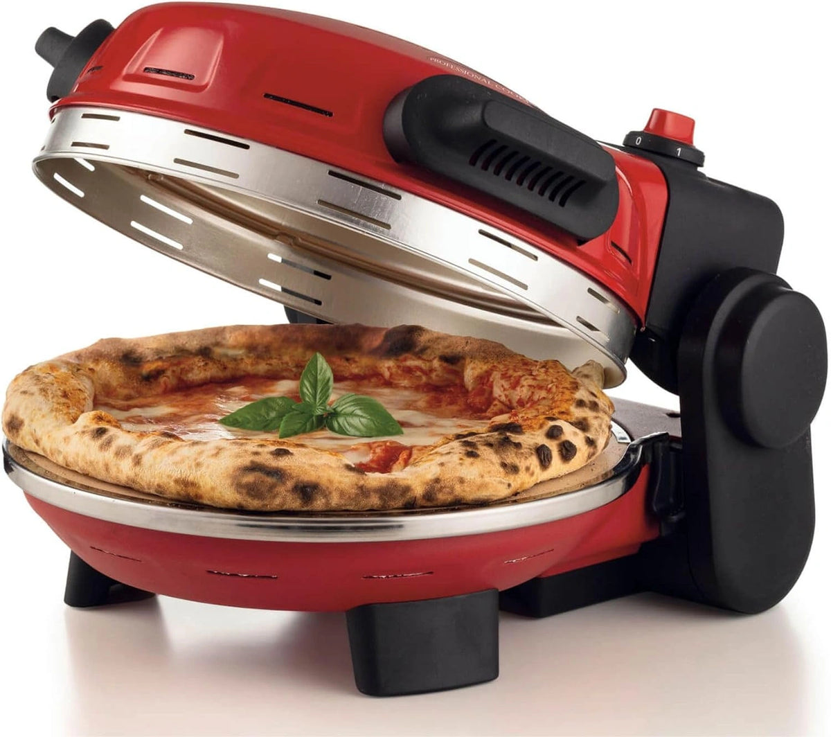 Piec do pizzy Ariete 934 – regulacja temperatury, kolor czerwony, moc 1500 W, do codziennego zastosowania