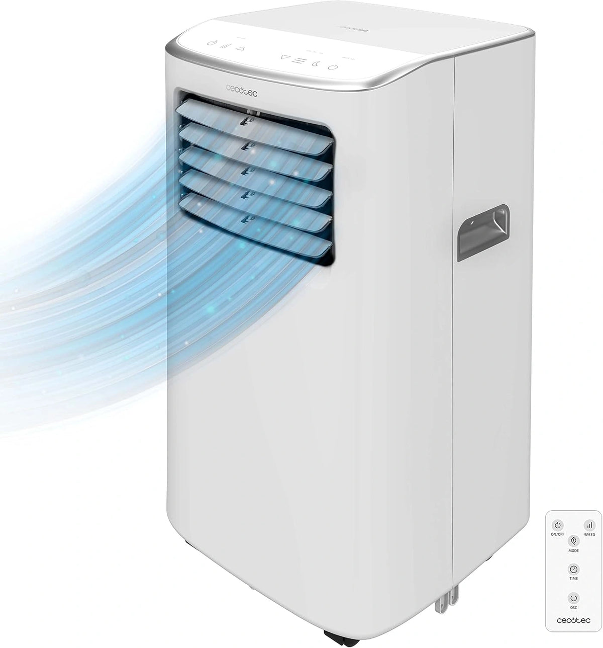 Klimatyzator Cecotec – oświetlenie LED, powierzchnia do 20 m², wydajność 7000 BTU, do pomieszczeń domowych