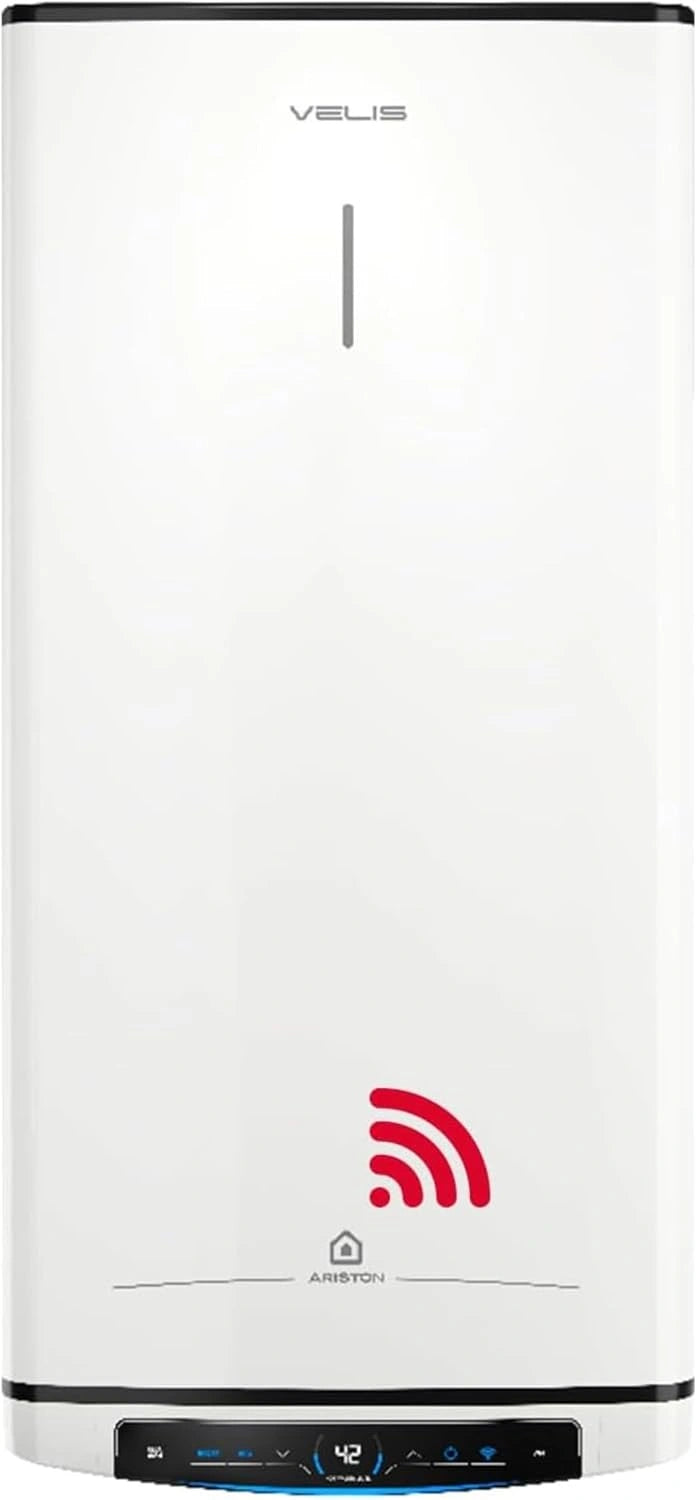 Podgrzewacz wody Ariston – łączność Wi-Fi, pojemność 50 l, wymiary 79,7 x 27,5 x 51,1 cm, do codziennego zastosowania