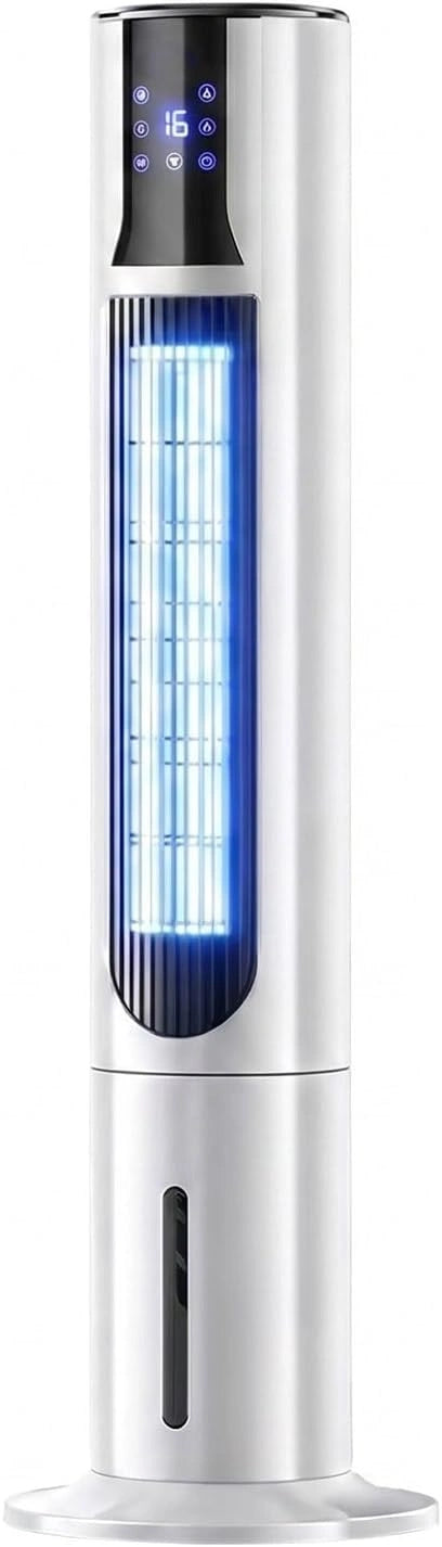 Klimatyzator Tower – programator czasowy, kolor biały, moc 60 W, pojemność 10 l, do pomieszczeń domowych