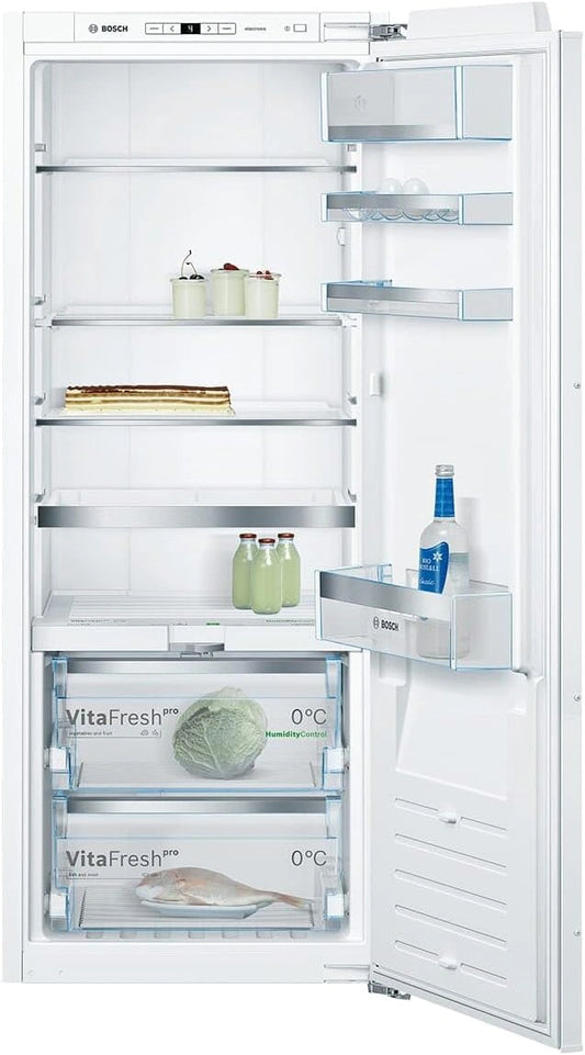Lodówka Bosch KIF51AFE0 – pojemność 222 l, wymiary 140 x 56 cm, do kuchni