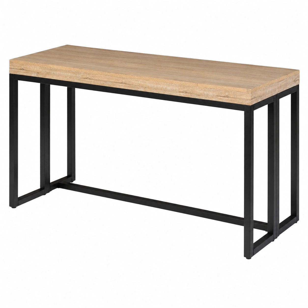 Table console extensible 10 personnes design industriel 235 cm
