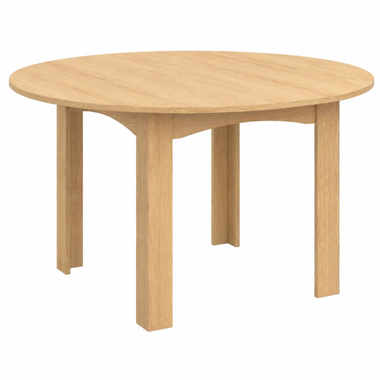 Table à manger extensible ronde pour 4-8 personnes en bois hêtre 110-150 cm
