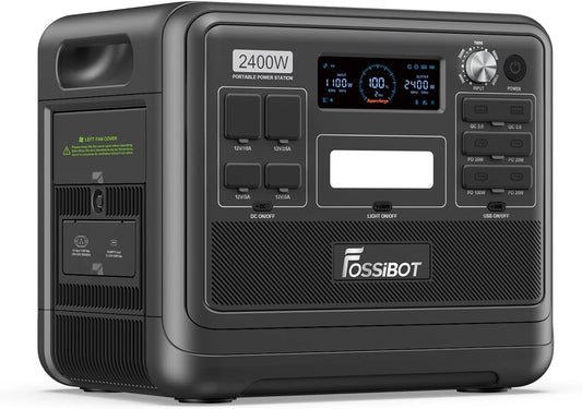 Stacja zasilania FOSSiBOT-Polska – moc 2400 W, energia 2048 Wh, do codziennego zastosowania