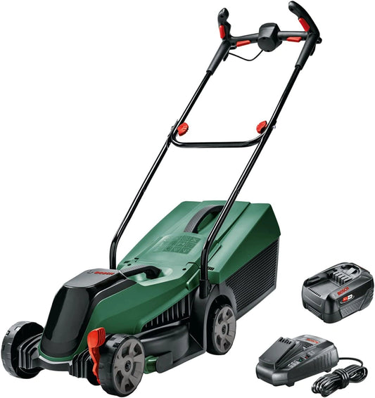 Kosiarka do trawy Bosch CityMower – kolor zielony, powierzchnia do 300 m², napięcie 18 V, do codziennego zastosowania