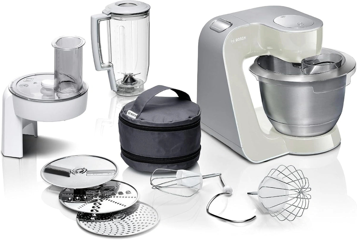 Robot kuchenny Bosch MUM5 – kolor szary i srebrny, moc 1000 W, do codziennego zastosowania