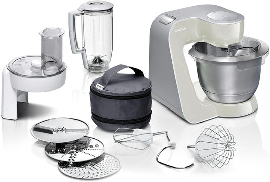 Robot kuchenny Bosch MUM5 – kolor szary i srebrny, moc 1000 W, do codziennego zastosowania