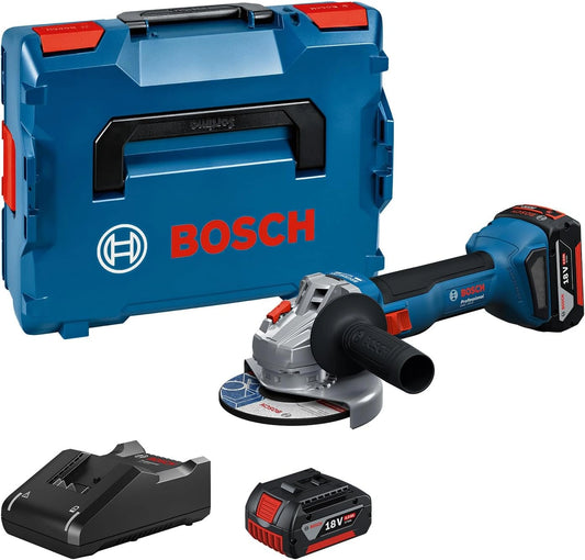 Szlifierka elektryczna Bosch Professional – akumulator 4,0 Ah, napięcie 18 V, do zgodnych urządzeń lub pojazdów