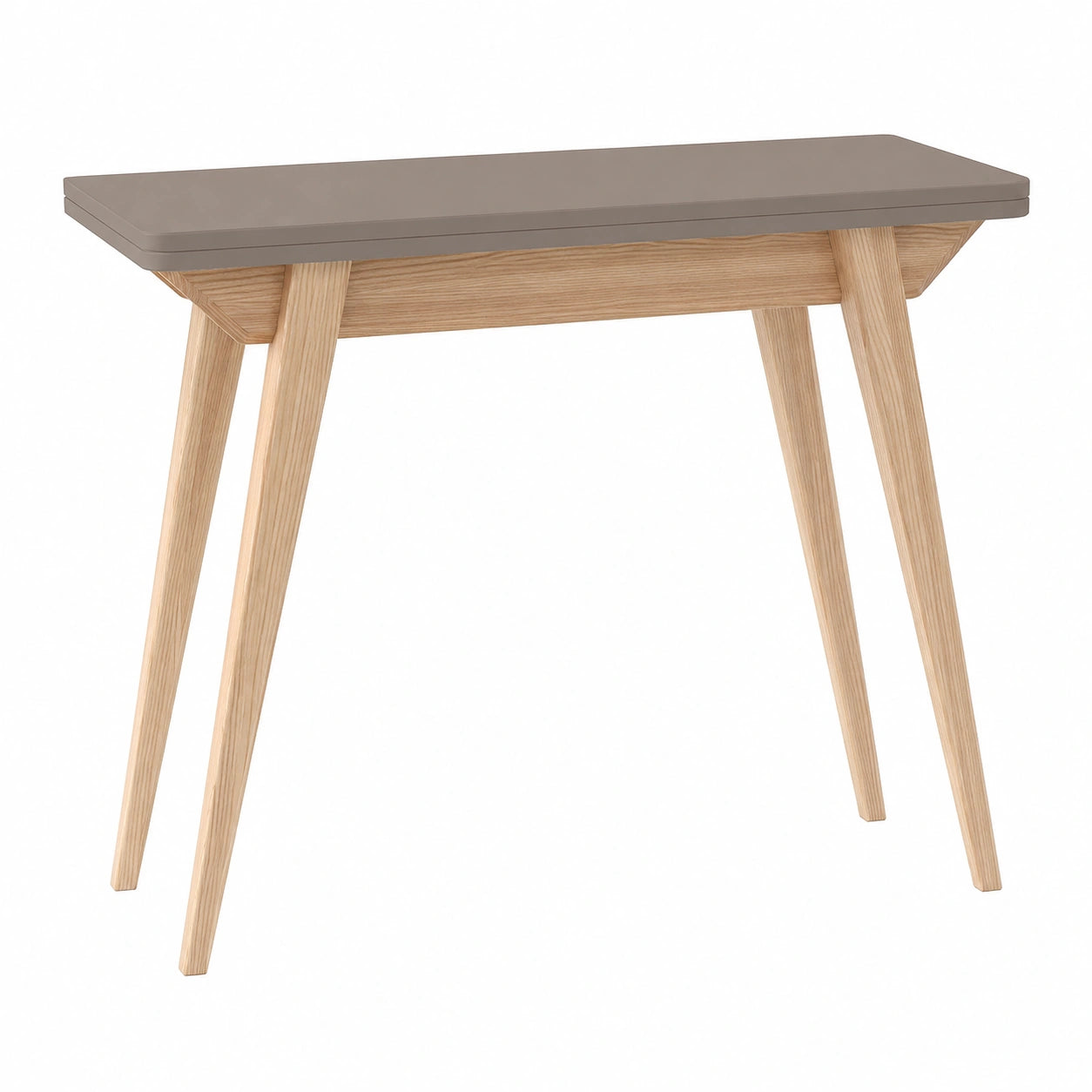 Console extensible moderne 45x90 cm en gris beige