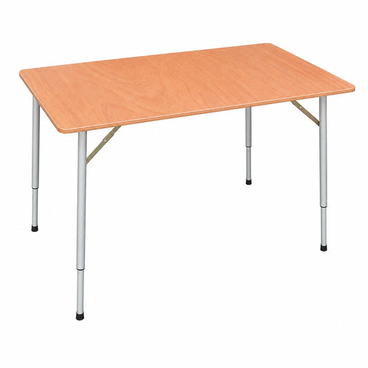 Table en contreplaqué marine avec pieds télescopiques réglables