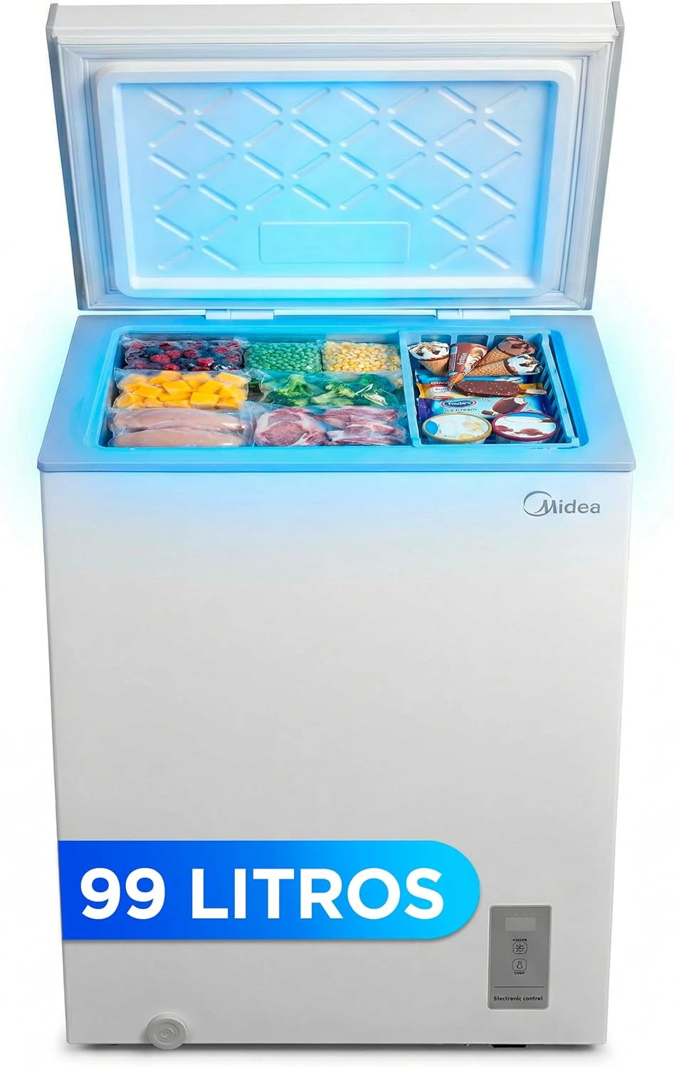 Falownik MIDEA – regulacja temperatury, pojemność 99 l, do codziennego zastosowania